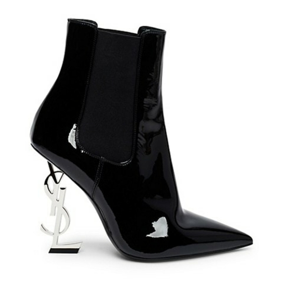 Yves Saint Laurent Shoes - REAL YSL Opyum Patent Booties wMonogram Heel 2